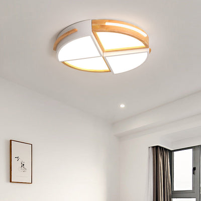 Diseño de Molino de Viento Geométrico de Tronco Creativo Nórdico LED Montaje Empotrado 