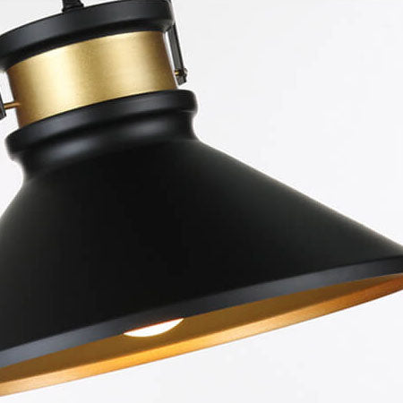 Retro 1-Luz Colgante de Tapa de Olla 