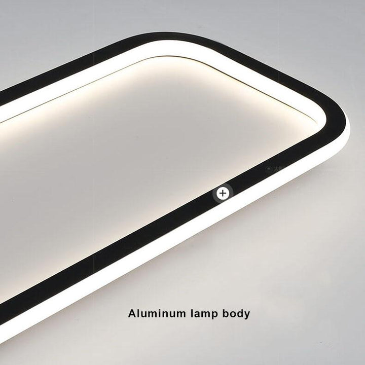 Minimalistische 1-Licht Lineare Acryl 3-Farben-wechselbare LED-Deckenleuchte 