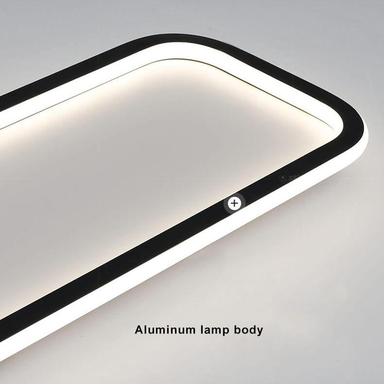 Minimalistische 1-Licht Lineare Acryl 3-Farben-wechselbare LED-Deckenleuchte 