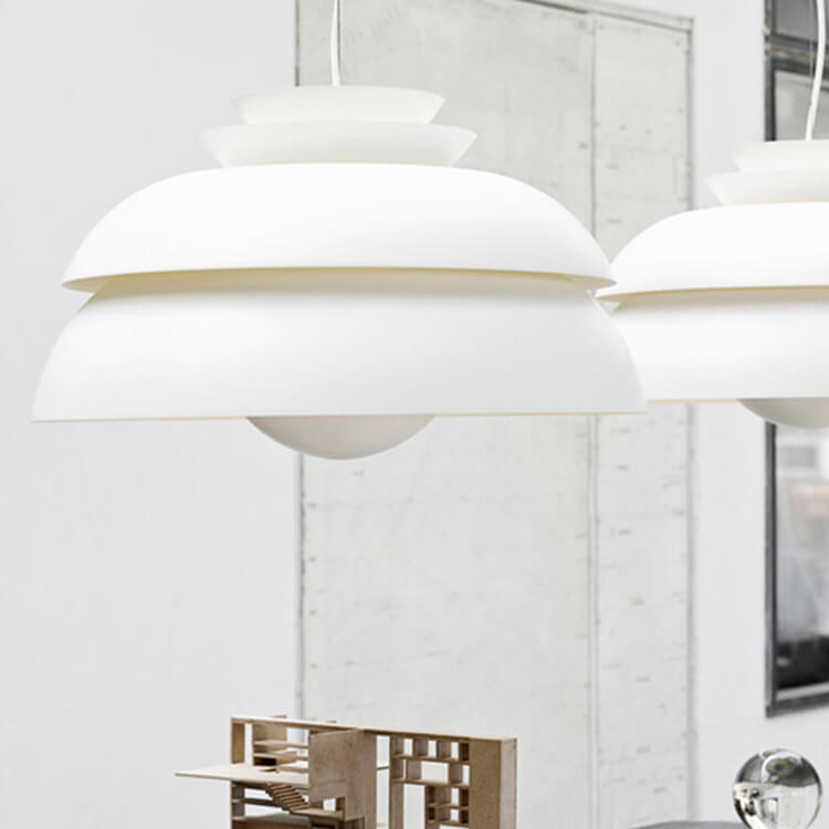 Modern Minimalist Multilayer Dome 1-Light Pendant Light