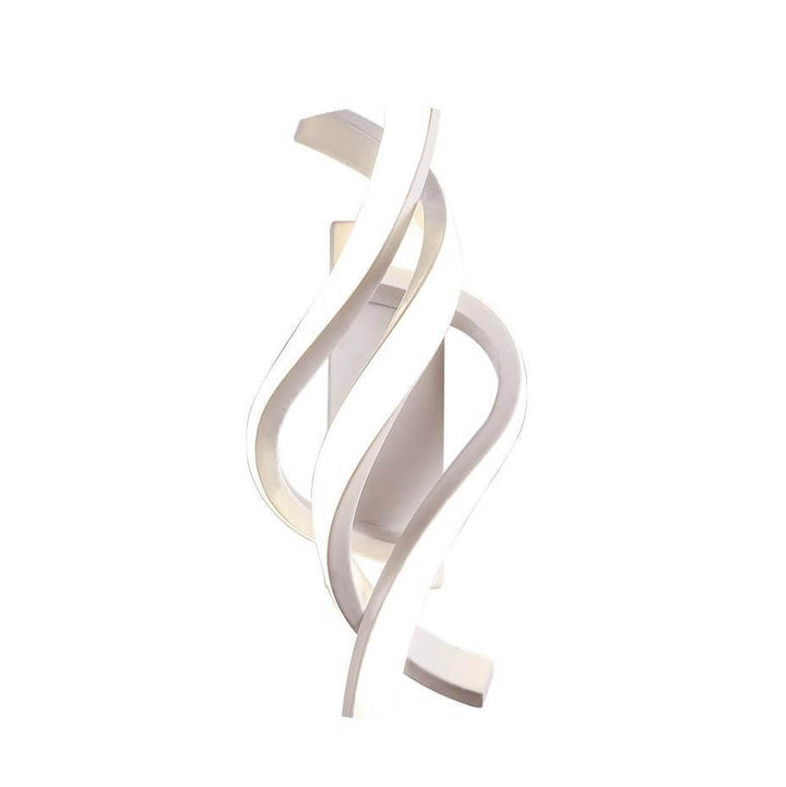 Moderne minimalistische spiralförmige 1-Licht-LED-Wandleuchte für das Schlafzimmer 
