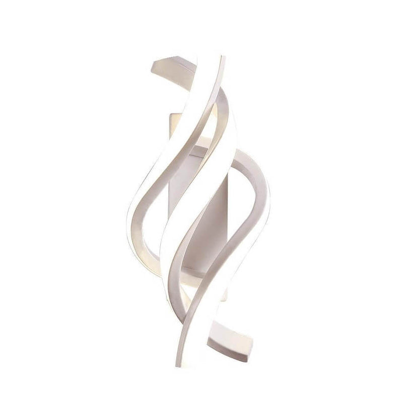 Modern Minimalist Spiral 1-Light LED Wall Sconce Lamp