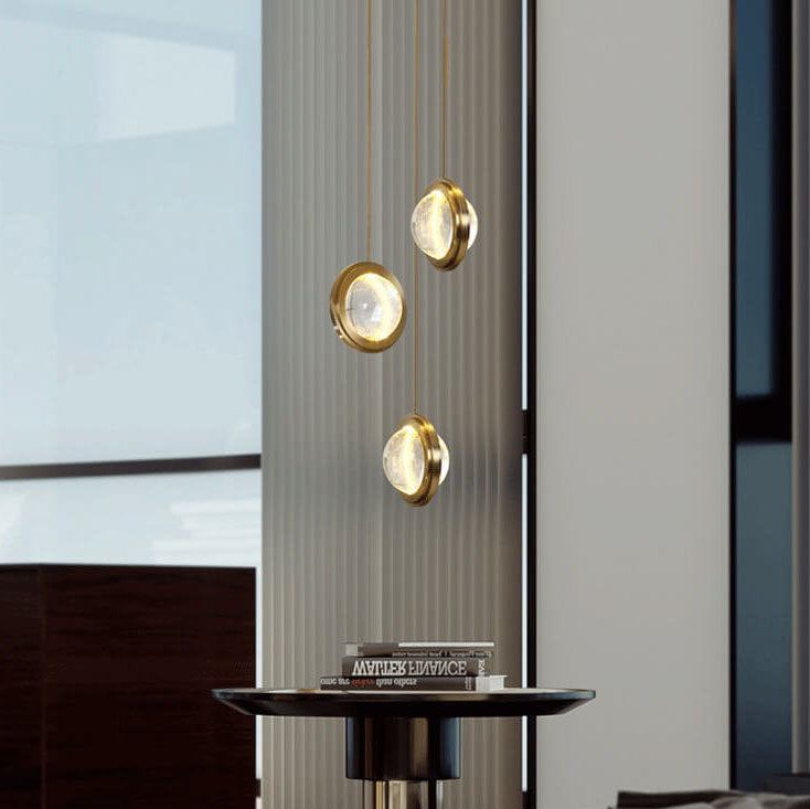 Post-modern Crystal Ball 1-Light LED Mini Pendant Light