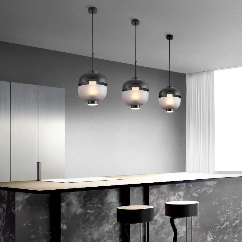 Modern Nordic Frosted Glass Creative LED Pendant Light