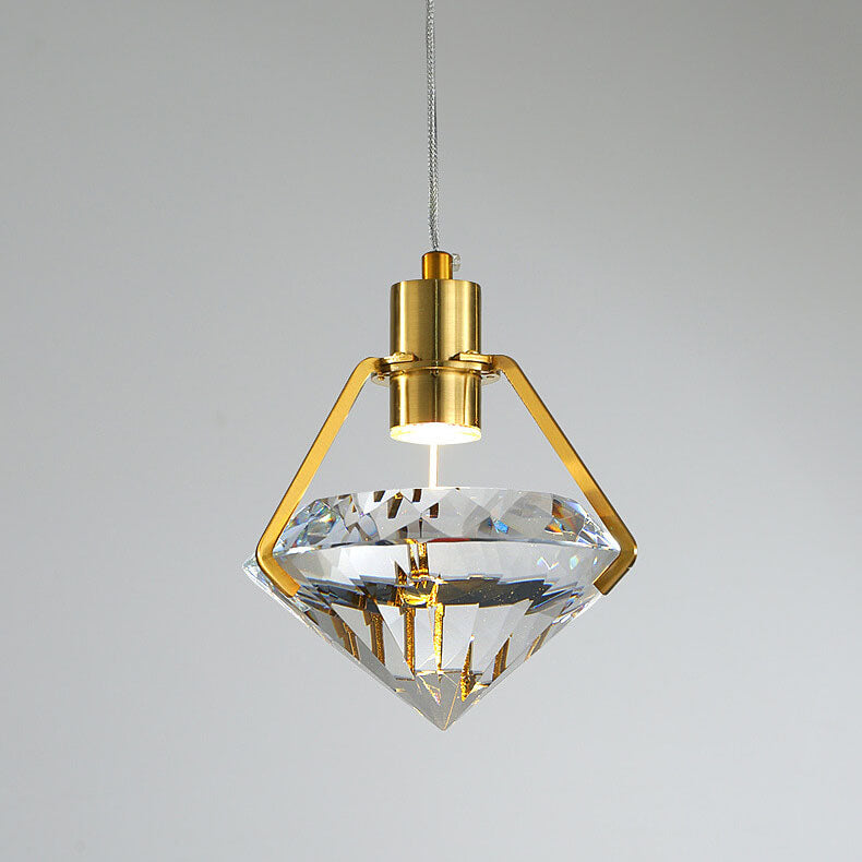 Moderne kreative Diamantform 1-Licht LED-Pendelleuchte 
