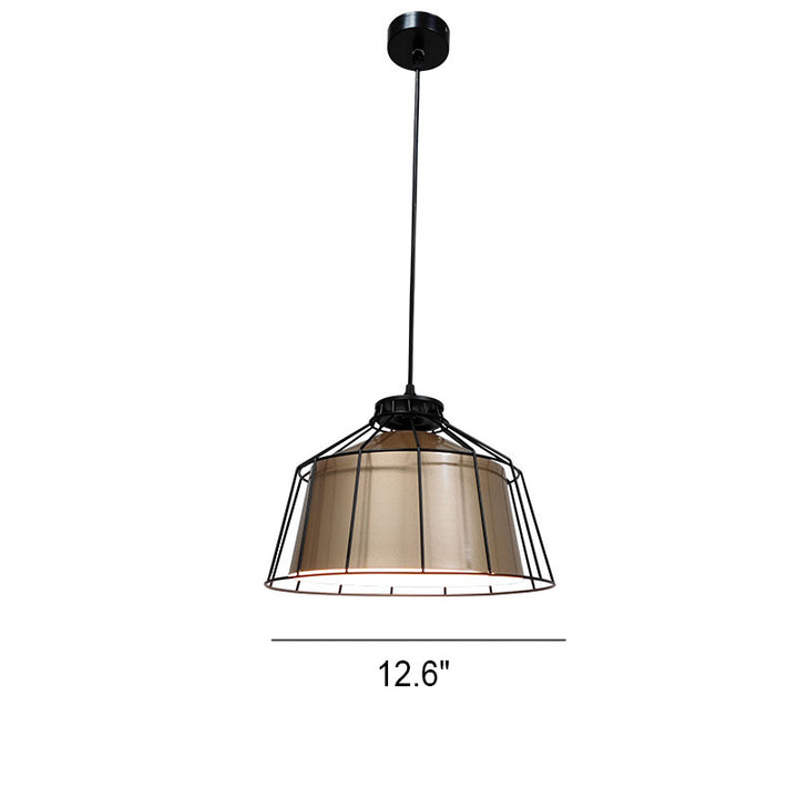 Luminaire suspendu industriel moderne à 1 lumière en aluminium 