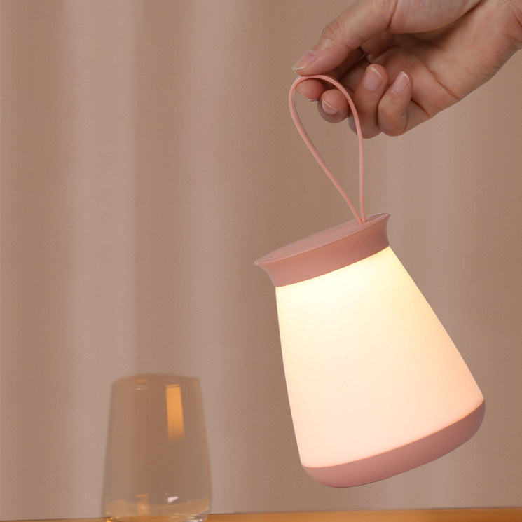مصباح طاولة LED محمول من السيليكون الإبداعي 