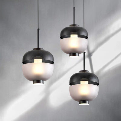 Modern Nordic Frosted Glass Creative LED Pendant Light