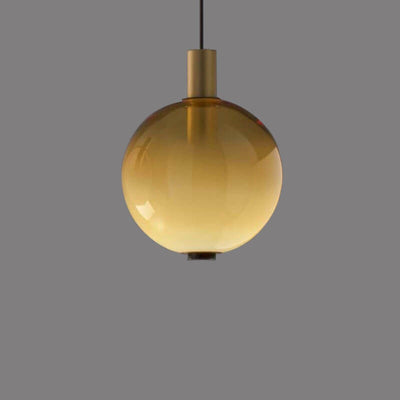 Post-modern Creative Gradient Color Glass Ball 1-Light Pendant Light
