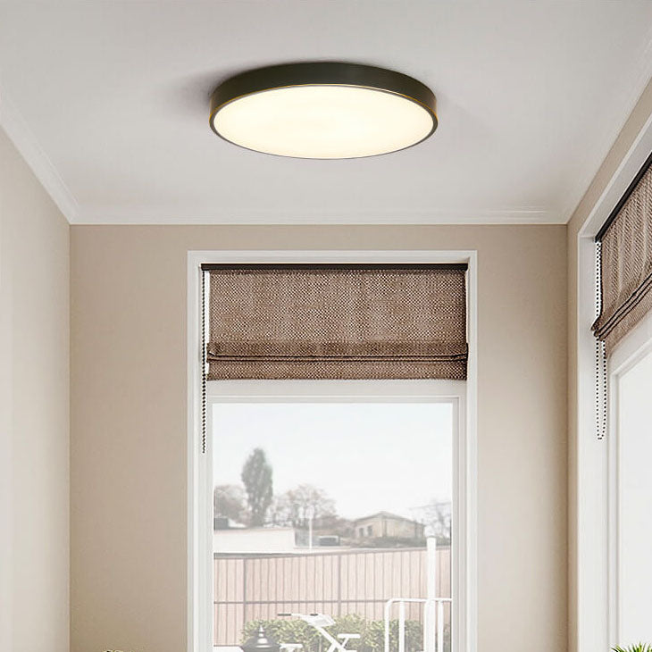 Copper 1-Light Ultra-thin LED Flush Mount Lighting