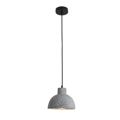 Industrial Vintage Cement  Dome 1-Light Pendant Light