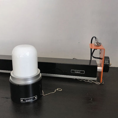 Lámpara de pared con aplique de 1 luz de hierro y vidrio industrial nórdico 