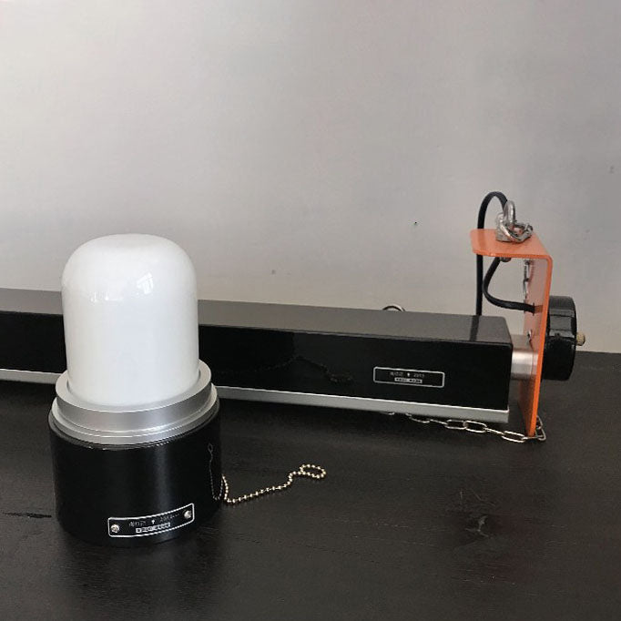 Lámpara de pared con aplique de 1 luz de hierro y vidrio industrial nórdico 