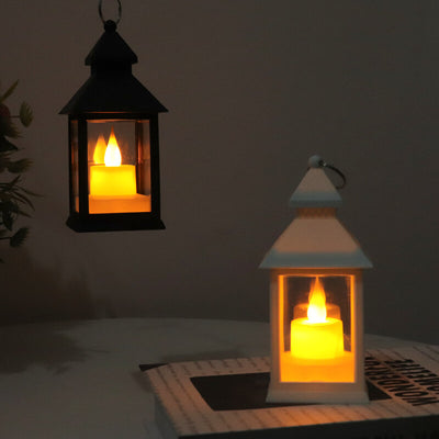 Halloween Horror Flame Lantern LED Table Hanging Decorations Lamp