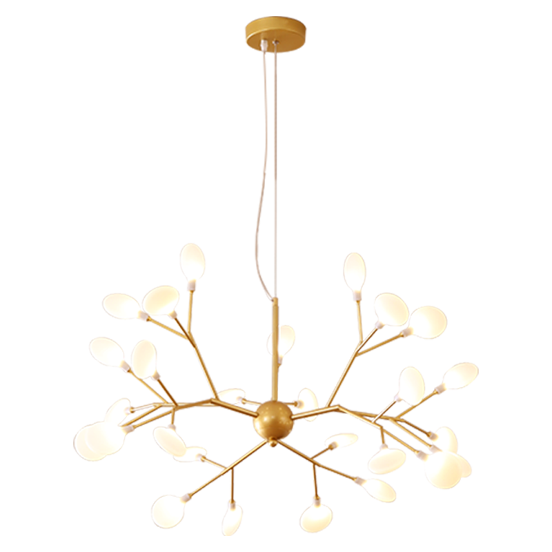 Ramas modernas de metal 27/36 luces de luciérnagas LED candelabros 
