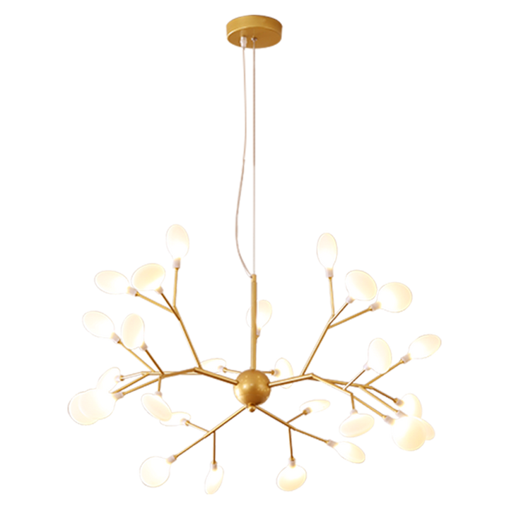 Ramas modernas de metal 27/36 luces de luciérnagas LED candelabros 