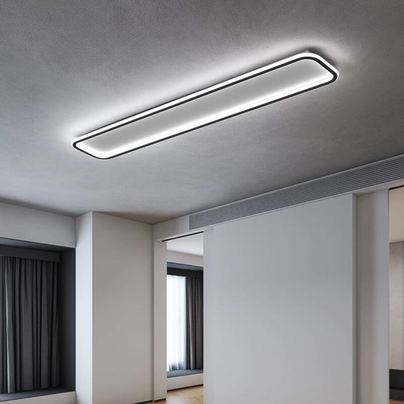 Minimalistische 1-Licht Lineare Acryl 3-Farben-wechselbare LED-Deckenleuchte 