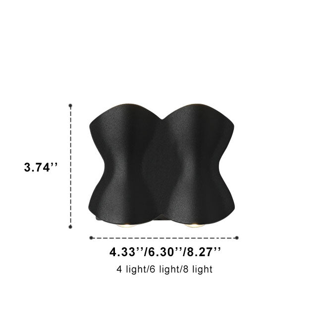 Modern Minimalist Aluminum Waterproof LED Wall Sconce Lamps