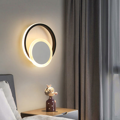 Nordic Simple Ring Combination Design LED Wall Sconce Lamp