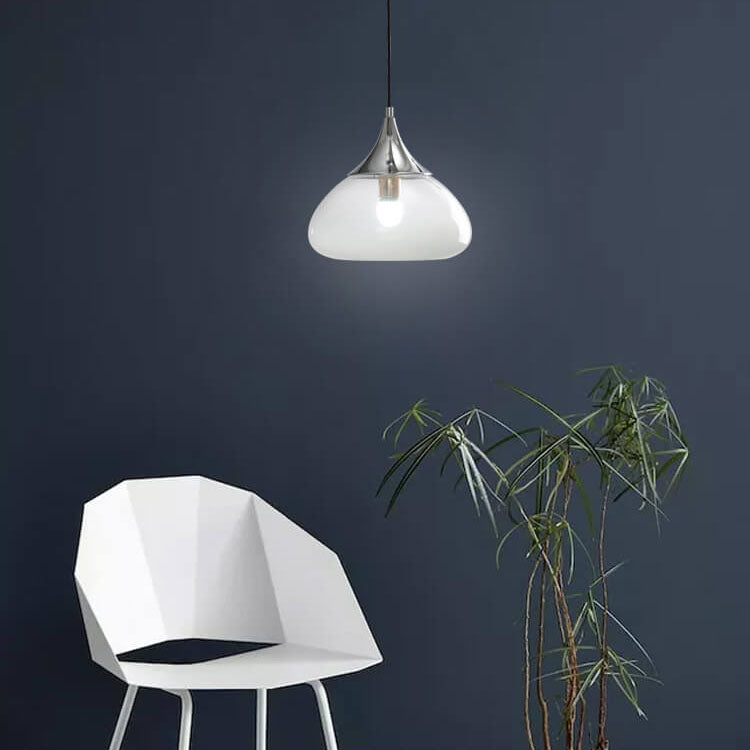 Modern Creative Glass Waterdrop Shape 1-Light Pendant Light