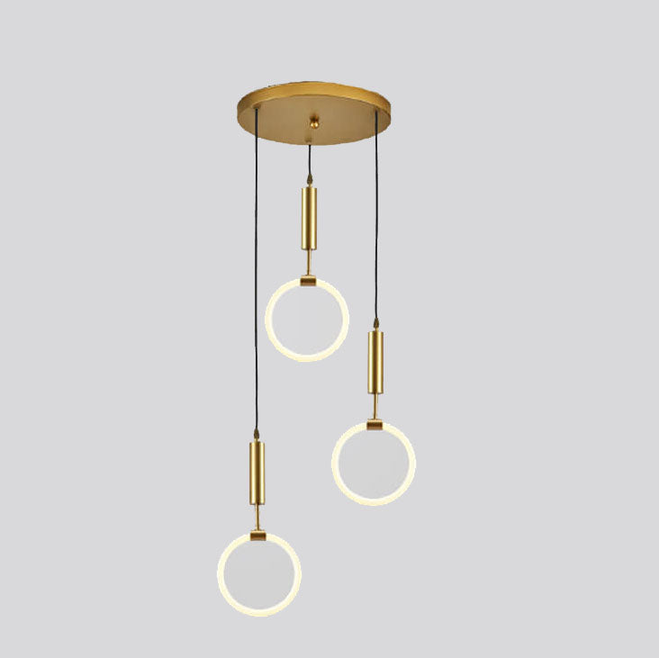 Modern Circle Ring 3-Light LED Chandeliers