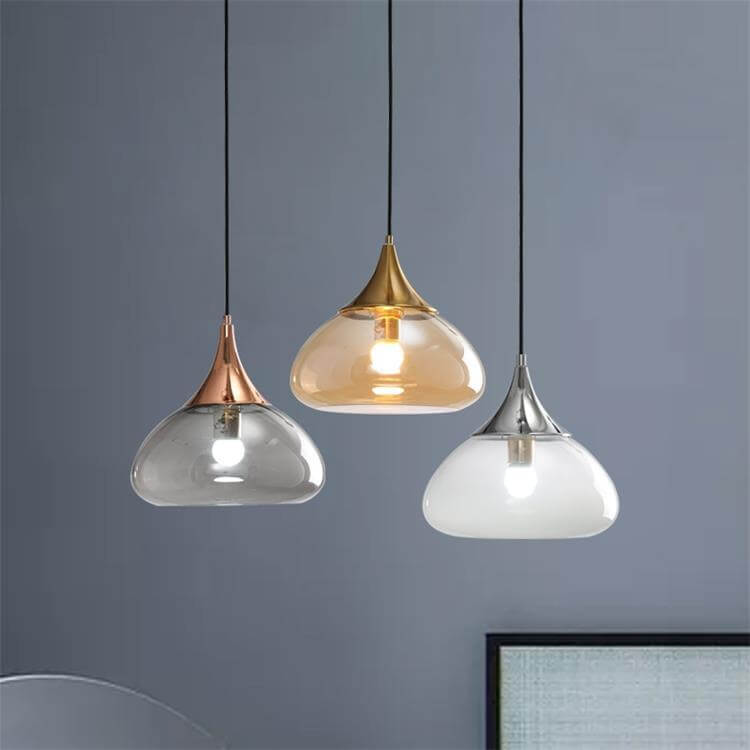Modern Creative Glass Waterdrop Shape 1-Light Pendant Light