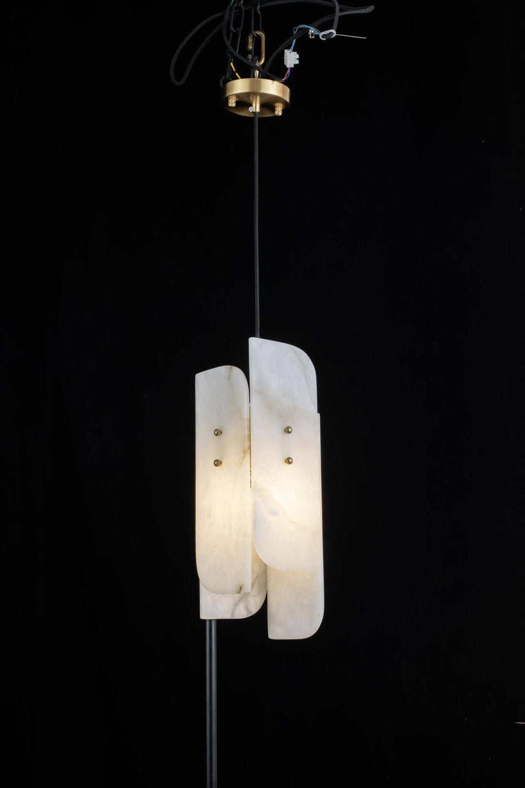 Moderne kreative rechteckige Marmor 1-Licht Pendelleuchte 