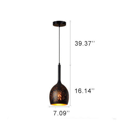 Industrial Rust Iron 1-flammige Pendelleuchte 7 Design 