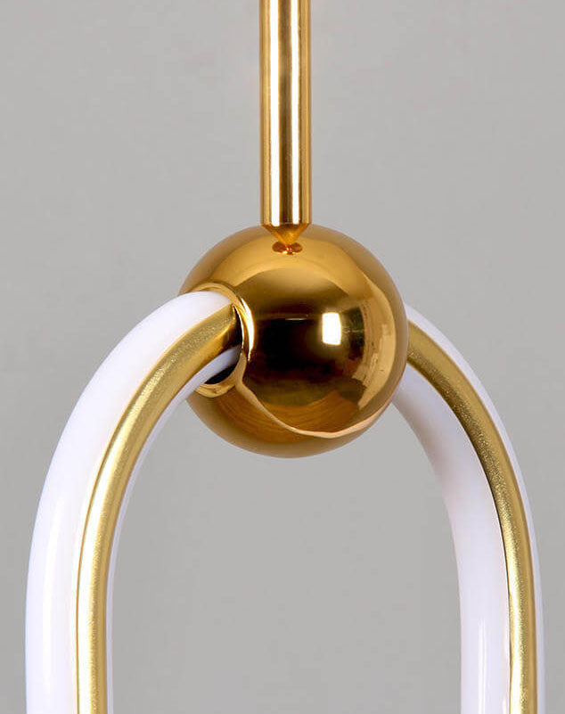 Cercle créatif post-moderne Anneau Suspension LED à 1 lumière 