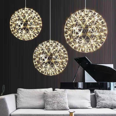 Modern Globe 12 Light LED Firework Pendelleuchte 