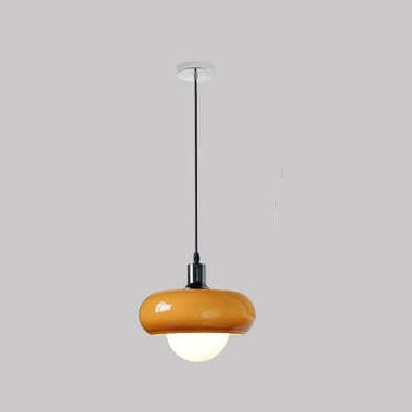 Vintage Glass 1-Light Dome Pendant Light