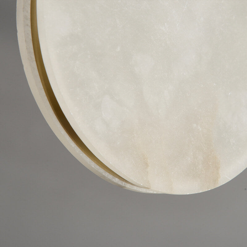 Post-modern Minimalist Round Marble 1-Light LED Pendant Light