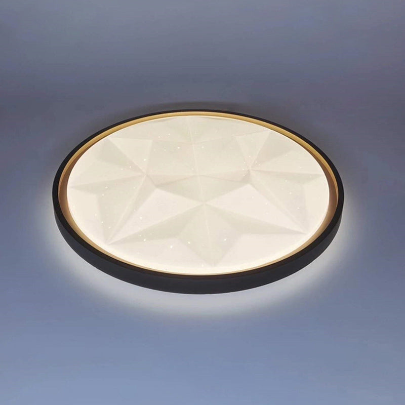 Modern Acrylic Star Pattern LED Round Flush Mount Light