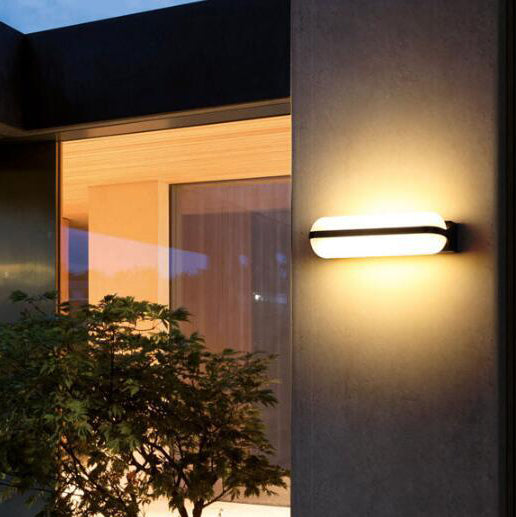 Moderne Einfachheit PC Box Form LED Außenwandleuchte 