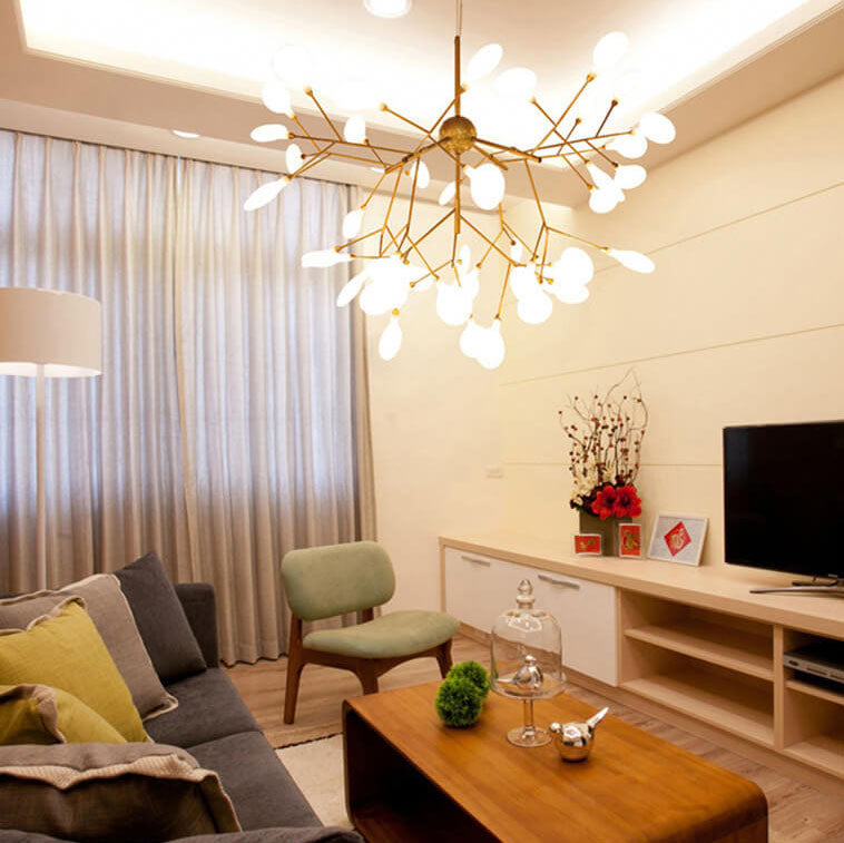 فروع معدنية حديثة 27/36 ضوء اليراعات LED الثريات 
