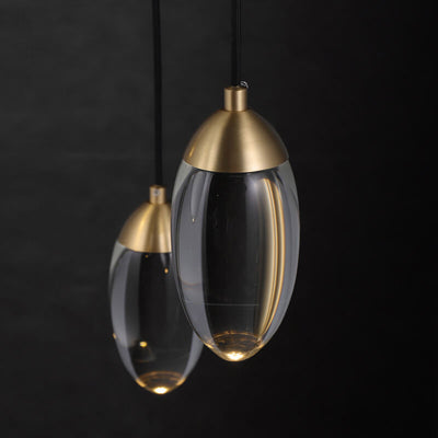 Modern Teardrop  Crystal LED Pendant Light