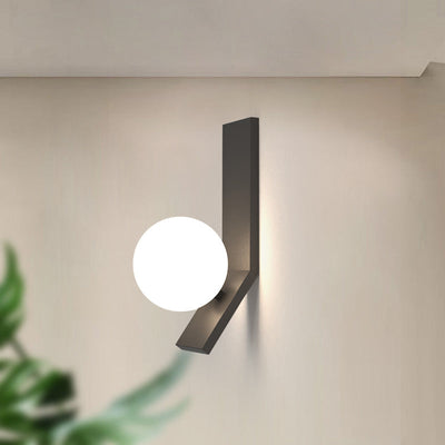 Modern Simple Acrylic Ball Shade LED Wall Sconce Lamp