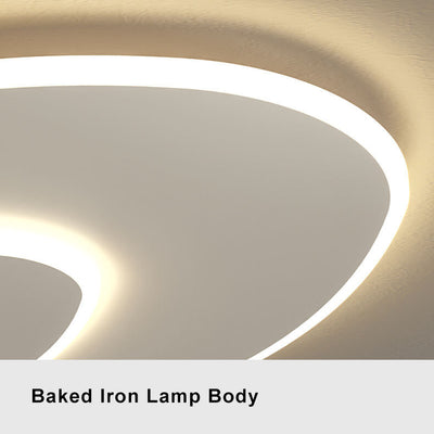 Minimalistische 1-Licht-Zwei-runde, austauschbare, abstimmbare weiße LED-Unterputzbeleuchtung 
