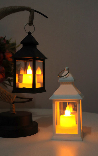 Halloween Horror Flame Lantern LED Table Hanging Decorations Lamp