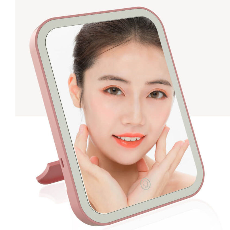 LED Makeup Mirror Touch Sensitive Portable Makeup Mirror