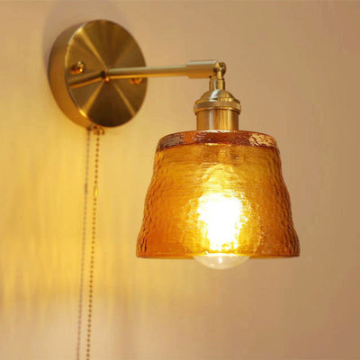 Nordic Modern Glass Creative Zipper 1-Light Wall Sconce Lamp
