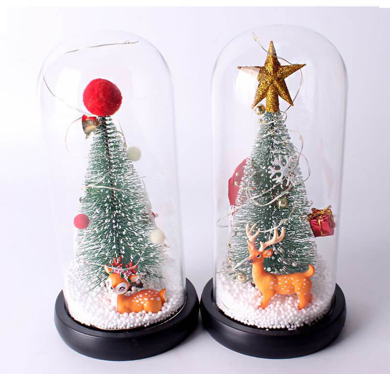 Creative Christmas Decoration Christmas Tree Glass Cover Night Light