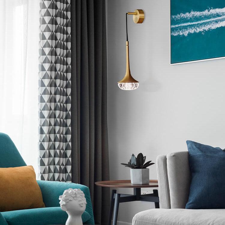 Post-modern Creative Horn Shape 1-Light Wall Sconce Lamp