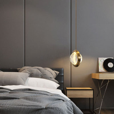 Post-modern Crystal Ball 1-Light LED Mini Pendant Light