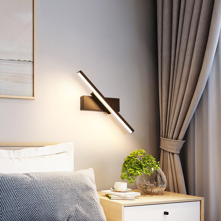 Industrielle Eisen-Nordic-Langbalken-Design-Drehbare LED-Wandleuchte 
