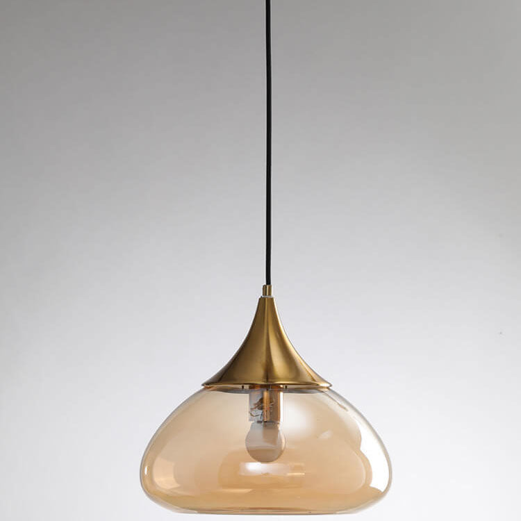 Modern Creative Glass Waterdrop Shape 1-Light Pendant Light