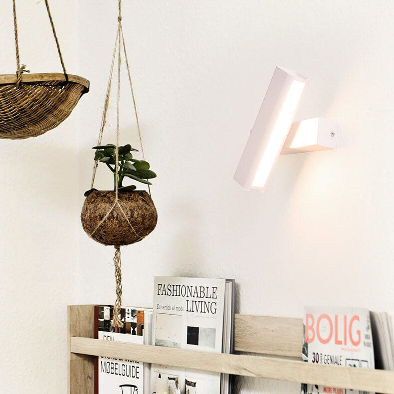 مصباح حائط LED دوار بسيط حديث معدني بخطوط 1 