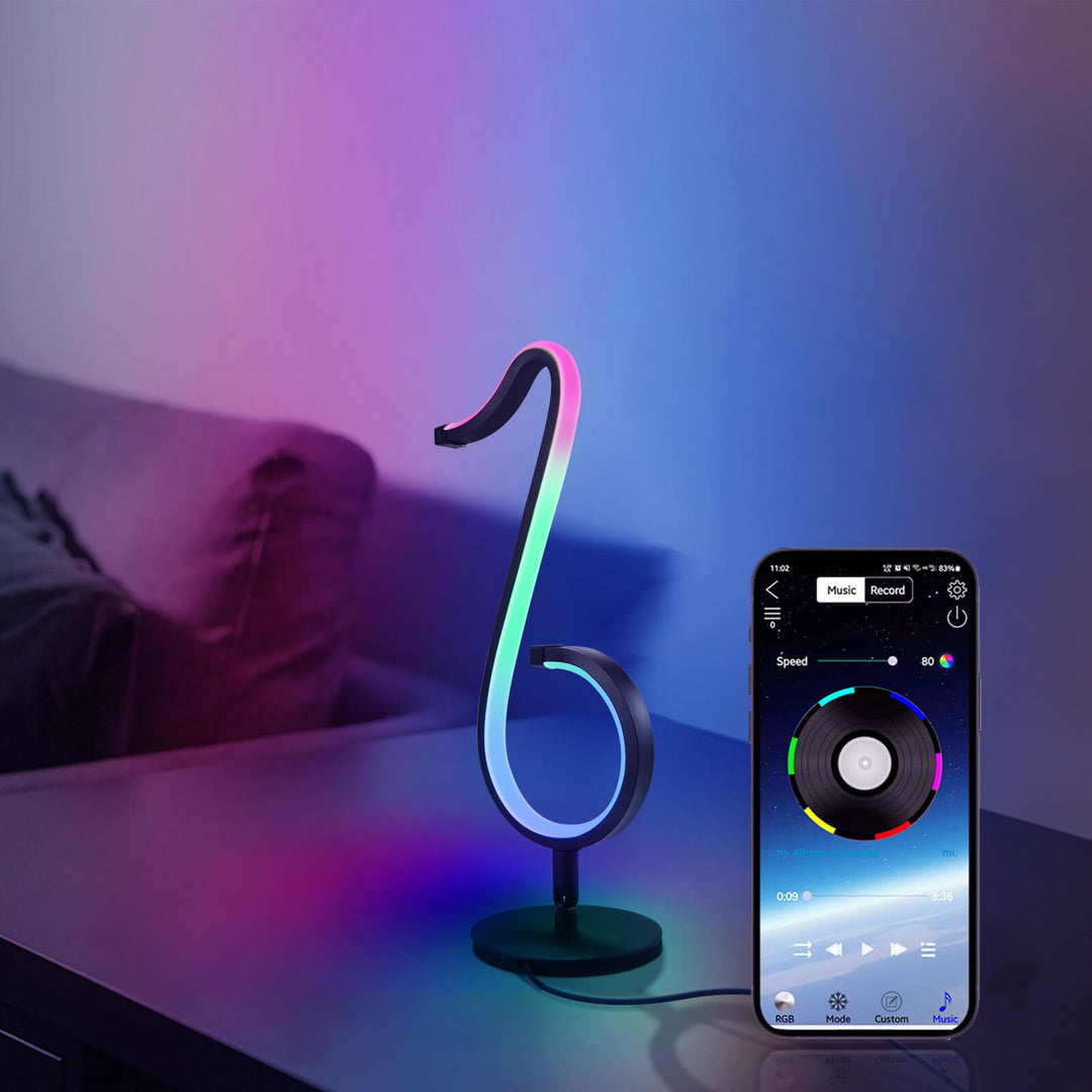 Lampe de table Creative Note RGB USB Night Light 