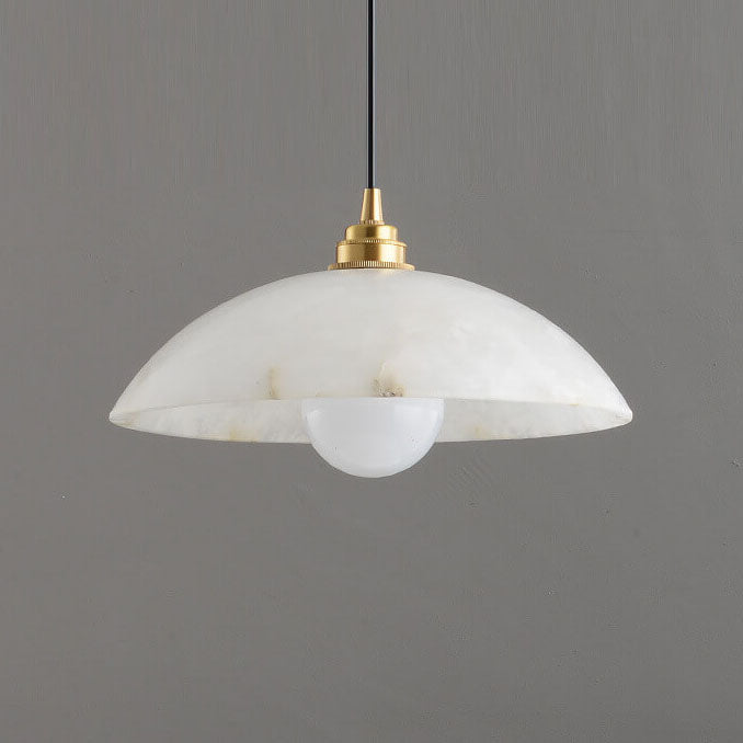Nordic Spanish Marble Dome 1-Light Pendant Light
